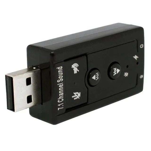 Placa de Áudio Som 7.1 USB - NOVA - Entrega grátis! - Foto 3
