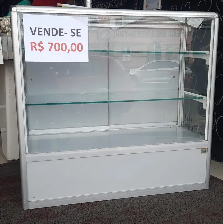 Vitrine de Vidro para Comércio