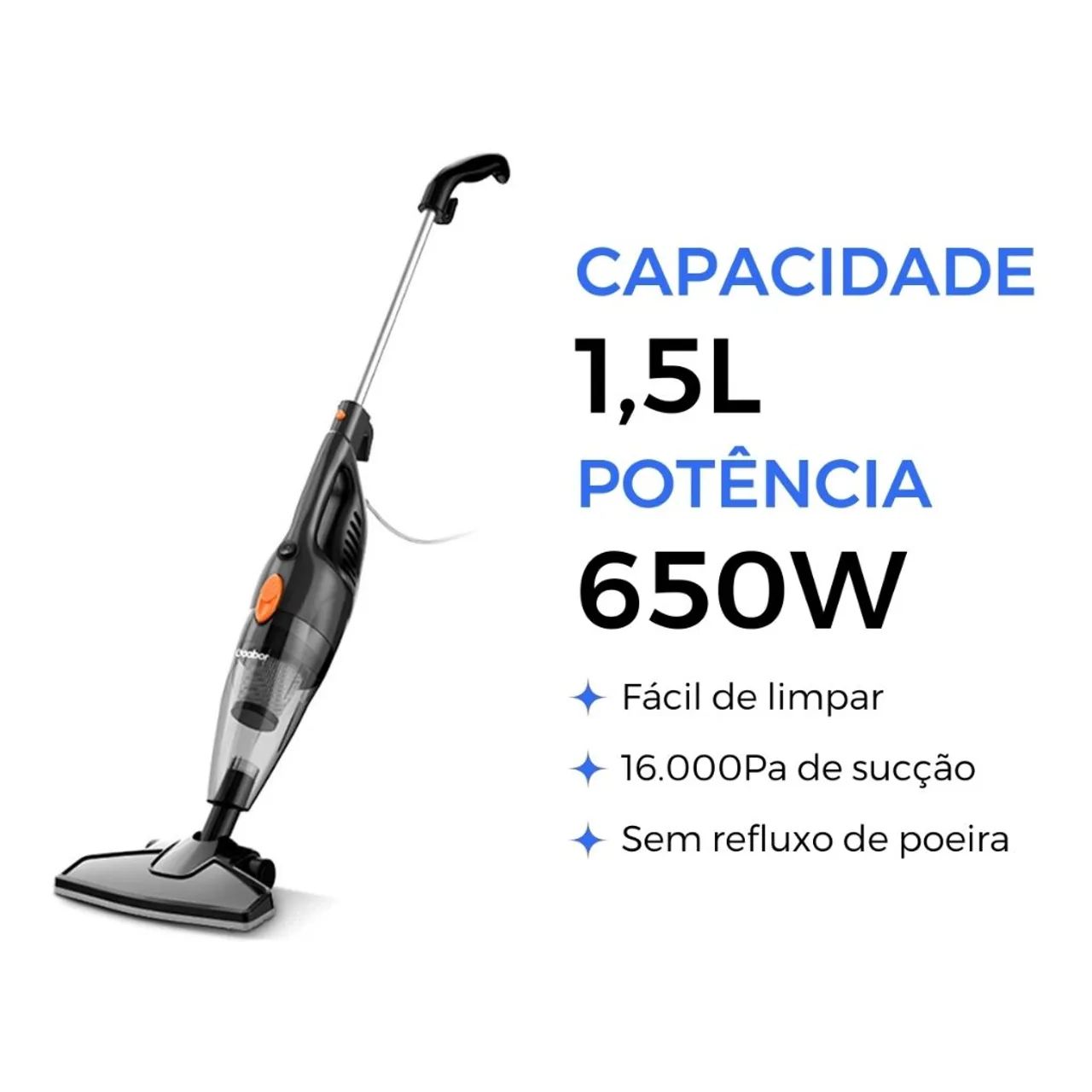 Aspirador de Pó Gaabor Smart Sweep Vertical  2x1 1000W 220v - Foto 5