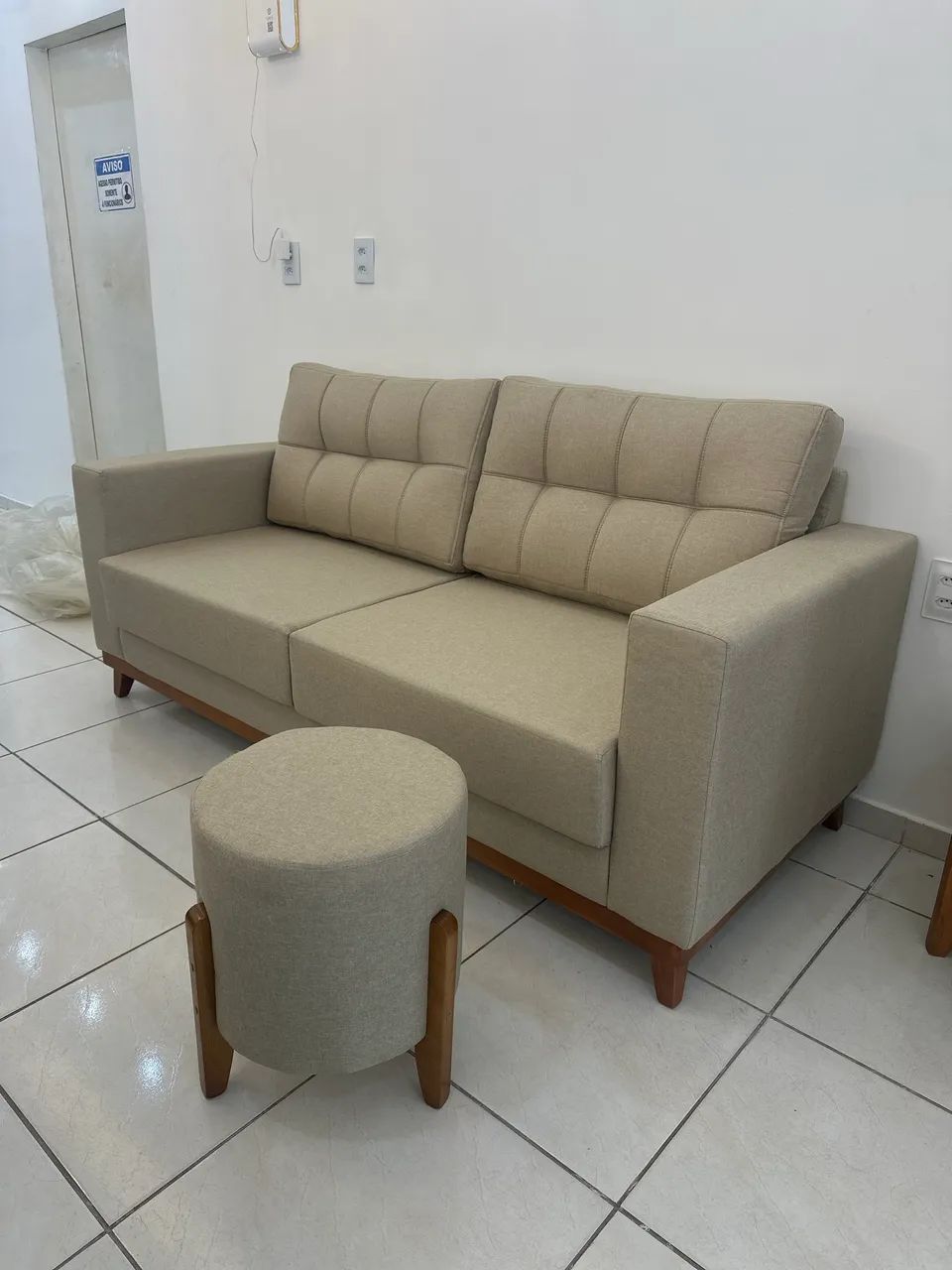 Sofá no tecido linho - Foto 5