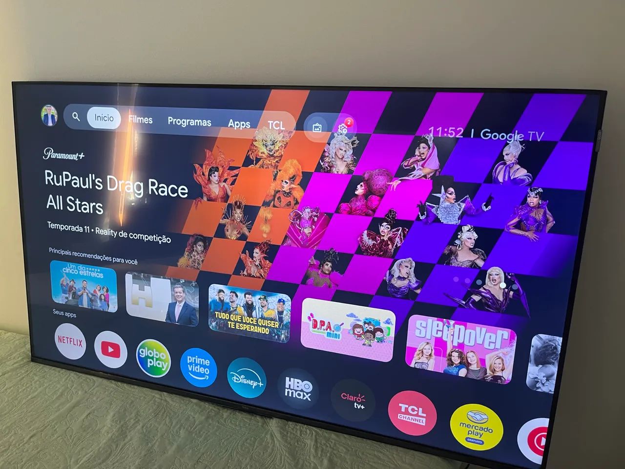 50 polegadas Smartv TCL 4k Bhuetooth 