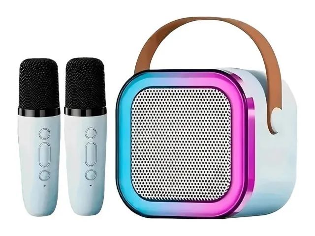 Caixinha Som Karaokê 2 Microfones Tec Bluetooth - Foto 3