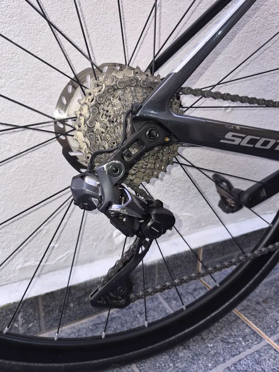 Bike speed scott foil disc ultegra eletrônico 54 M - Foto 5