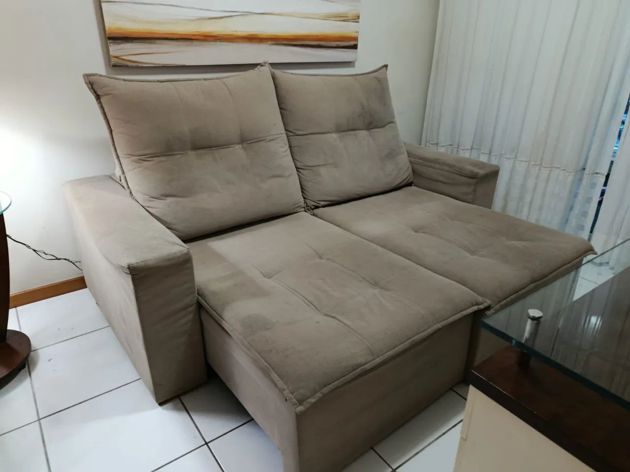 Sofá retrátil 2 lugares - Foto 2