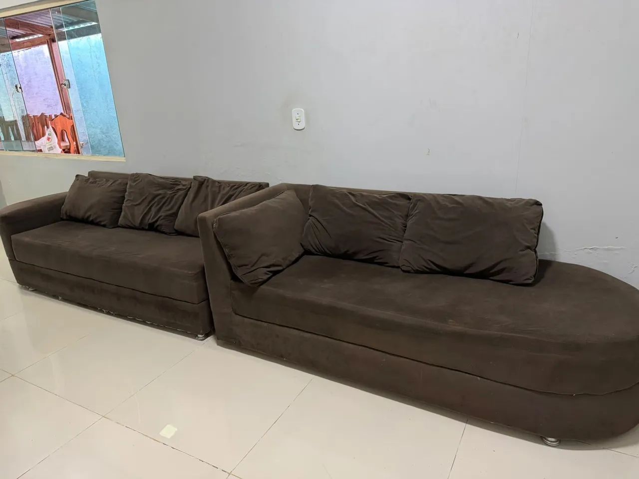 Vendo sofá que dar pra vc usar dois jeito . - Foto 4