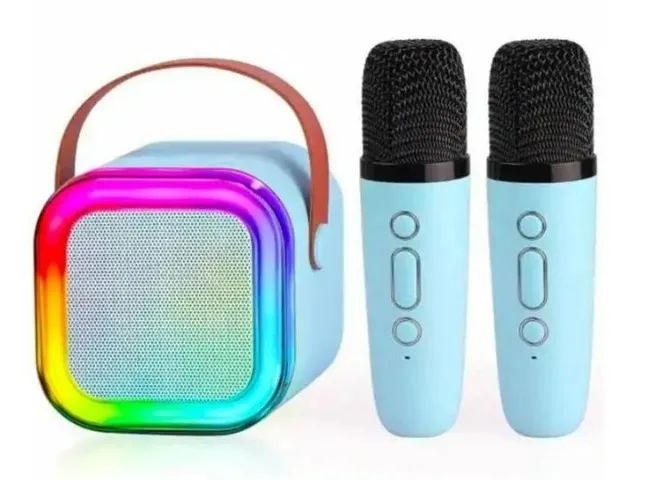 Caixinha Som Karaokê 2 Microfones Tec Bluetooth - Foto 2