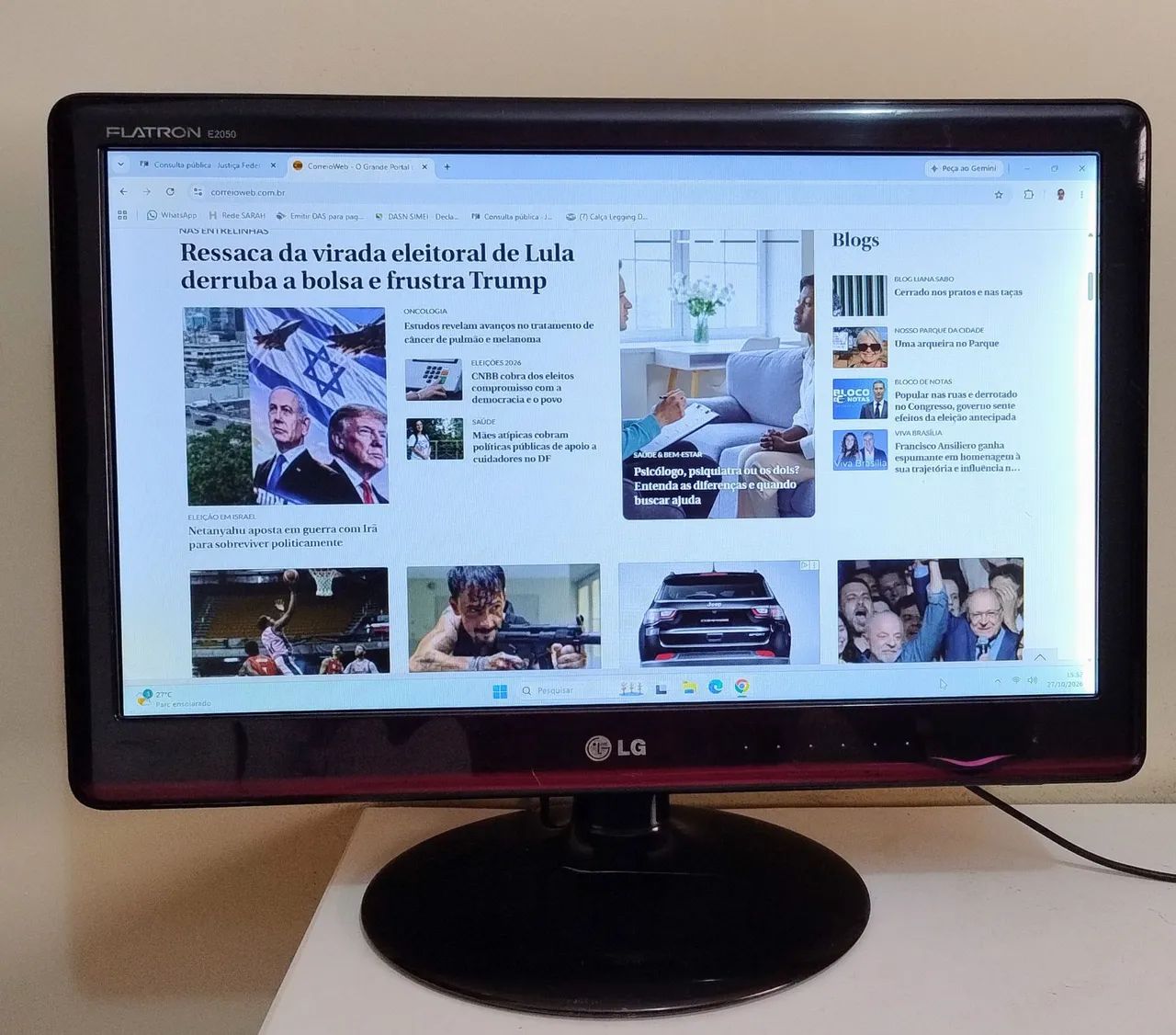Monitor LED 21 polegadas com HDMI completo (NOVINHO) - Foto 2