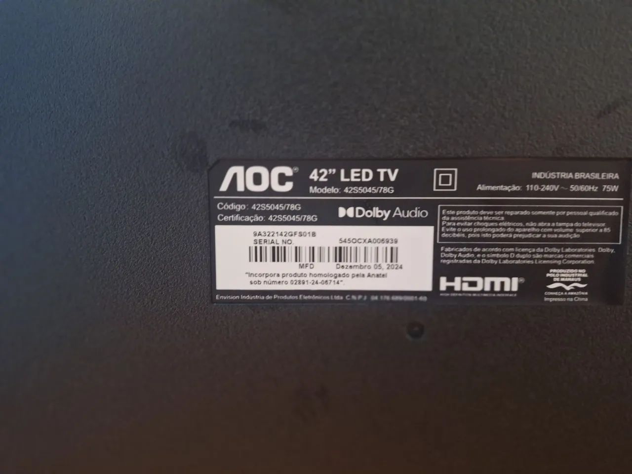 Tv smart 43 tela preta display  - Foto 2