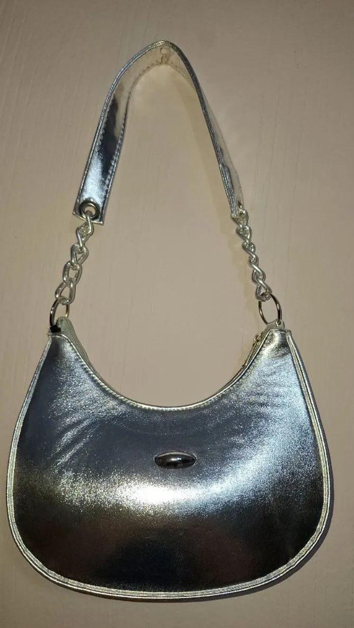 Bolsa Ombro Prata  - Foto 2