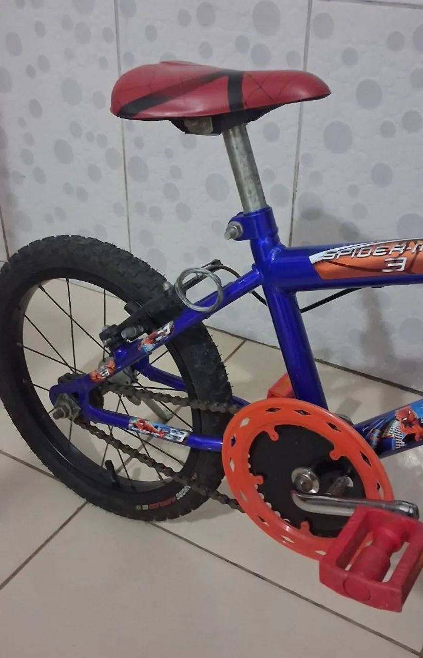 BICICLETA INFANTIL ARO 16 HOMEN ARANHA - Foto 4