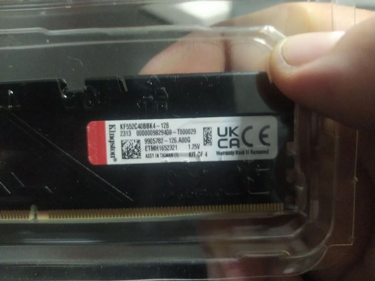 Memória Kingston Ddr5 32gb 5200mhz. R$1700