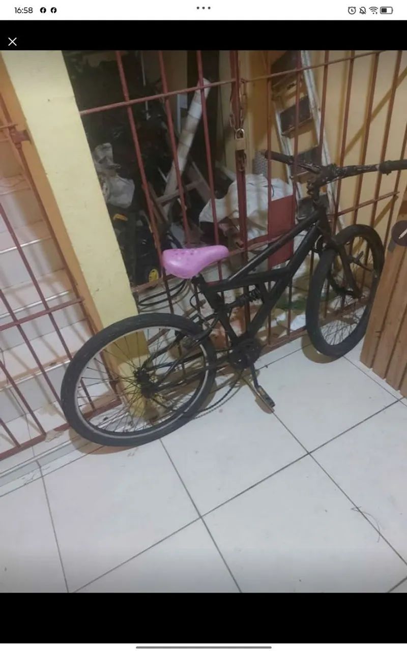 Bicicleta Aro 26 com Amortecedor Central (Full Suspension)