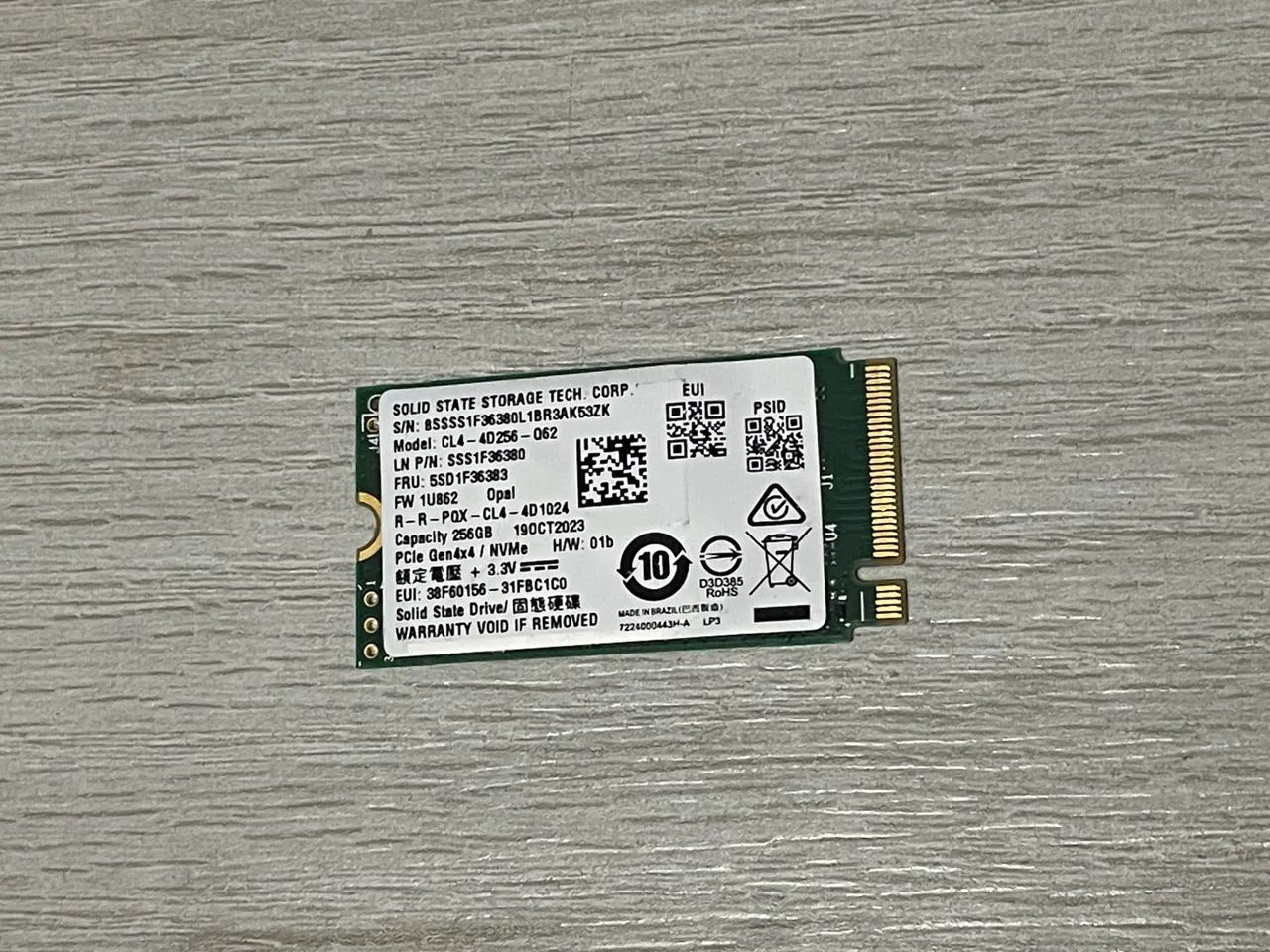 SSD NVME M.2 256GB