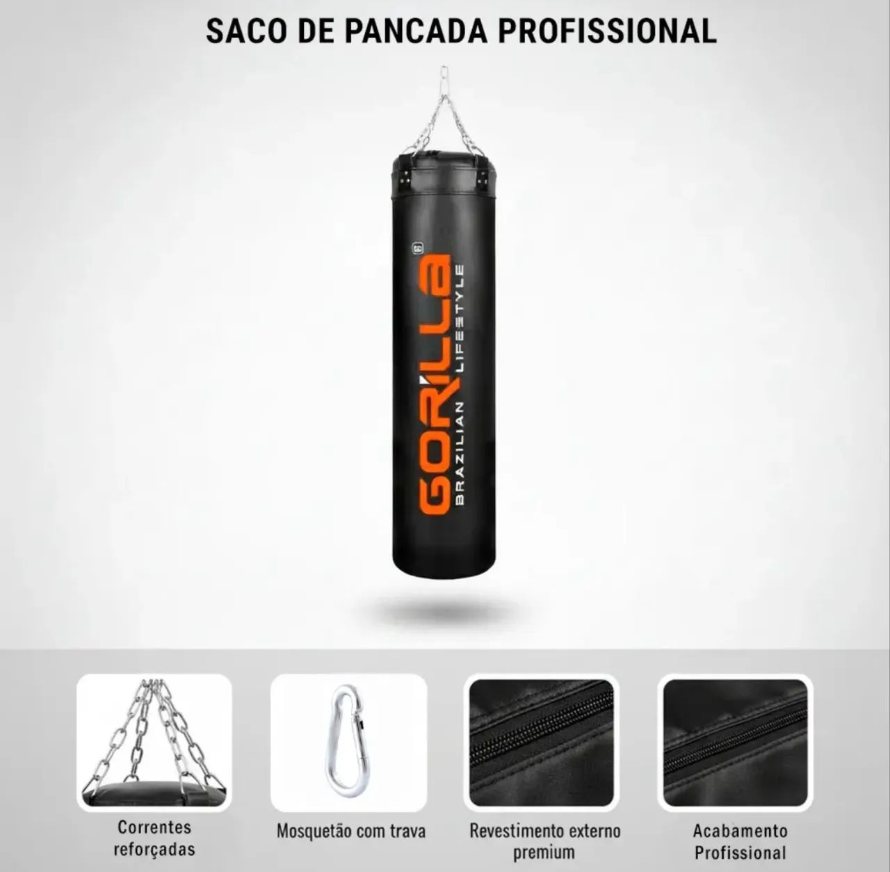 Saco de pancada Gorilla - Foto 4