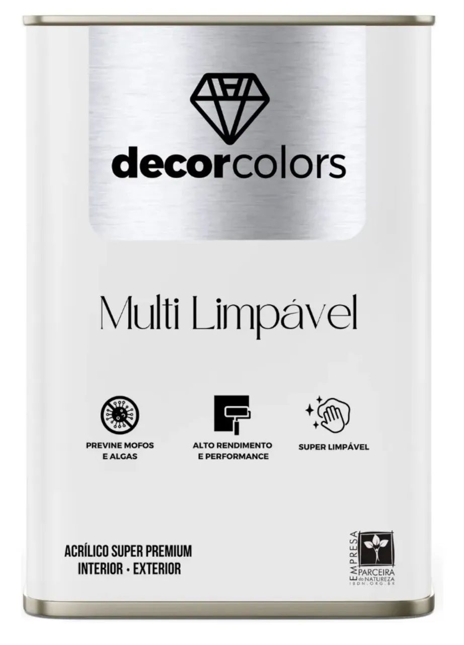 Tinta Multi limpavel Decorcolors (cor Bruma natural) 18 litros 