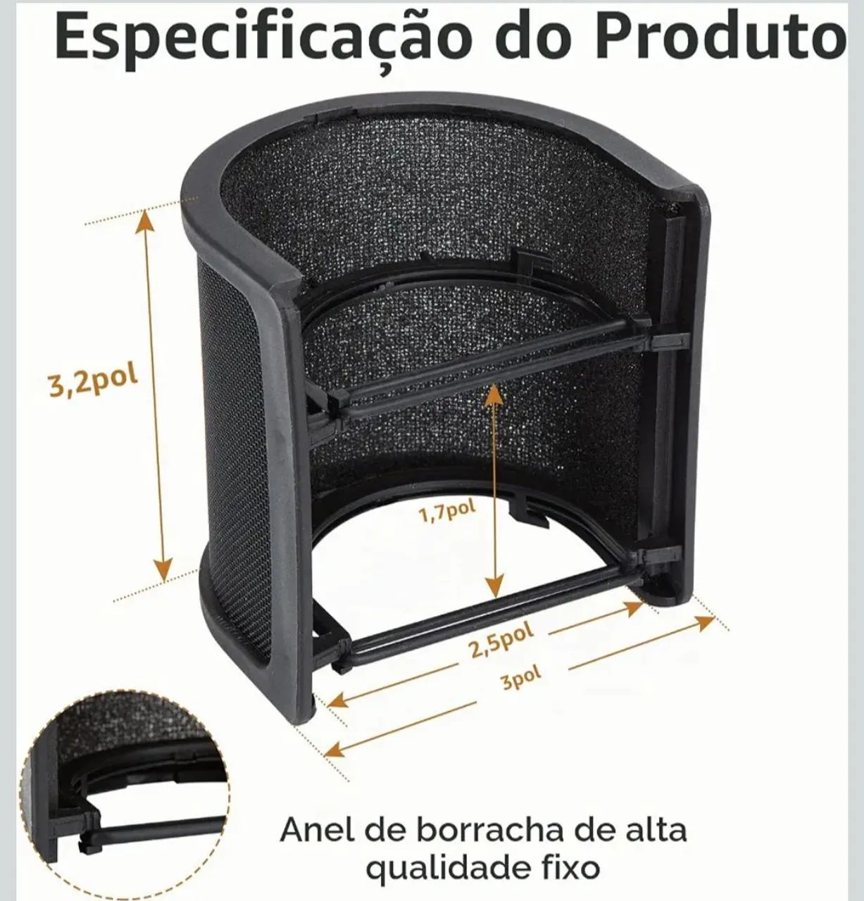 Kit 3 em 1 - Microfone HyperX Quadcast - Foto 5