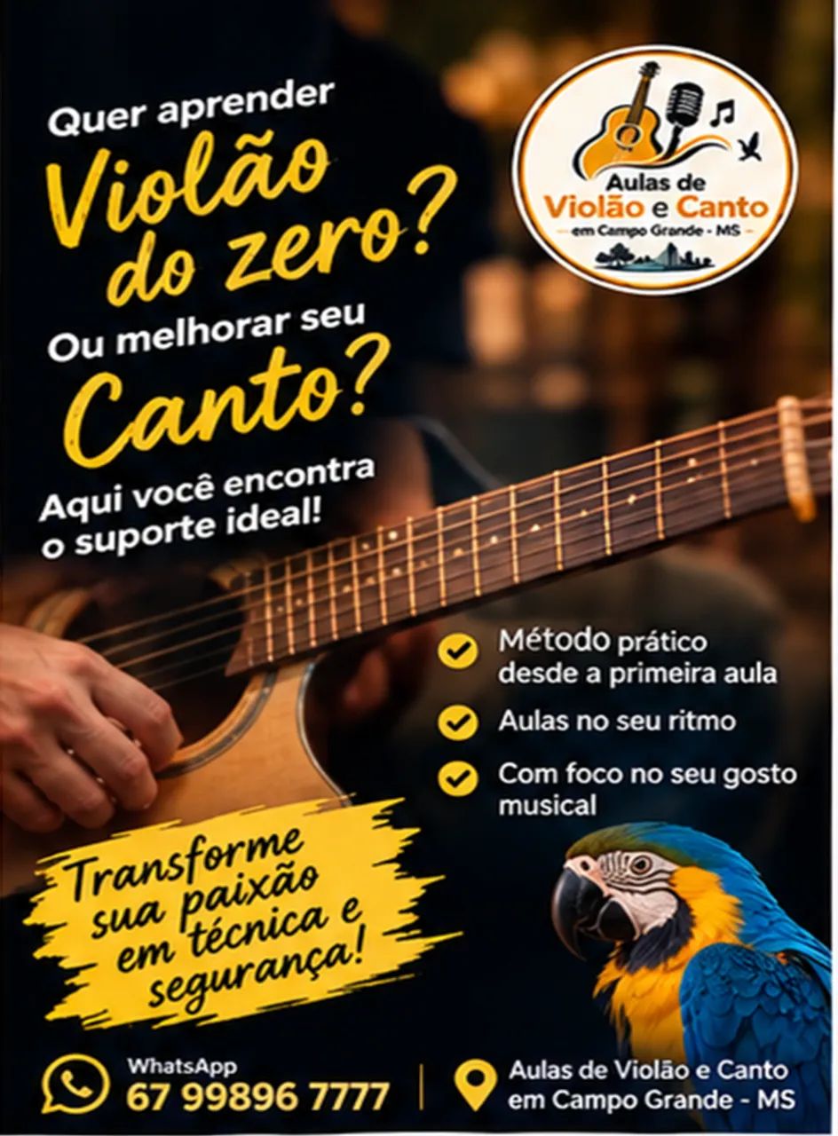 Aulas de Violão e Canto em Campo Grande - MS - Foto 2