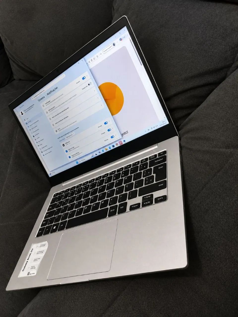 Notebook Samsung Galaxy Book Go 128GB SSD UFS | Snapdragon 7c Gen 2 | 4GB RAM | Único Dono