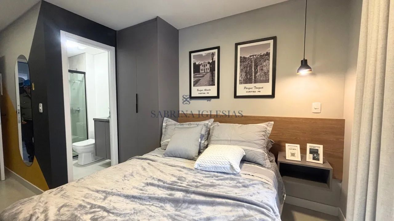 Studio com piso e móveis planejados no Centro de Curitiba - Foto 5