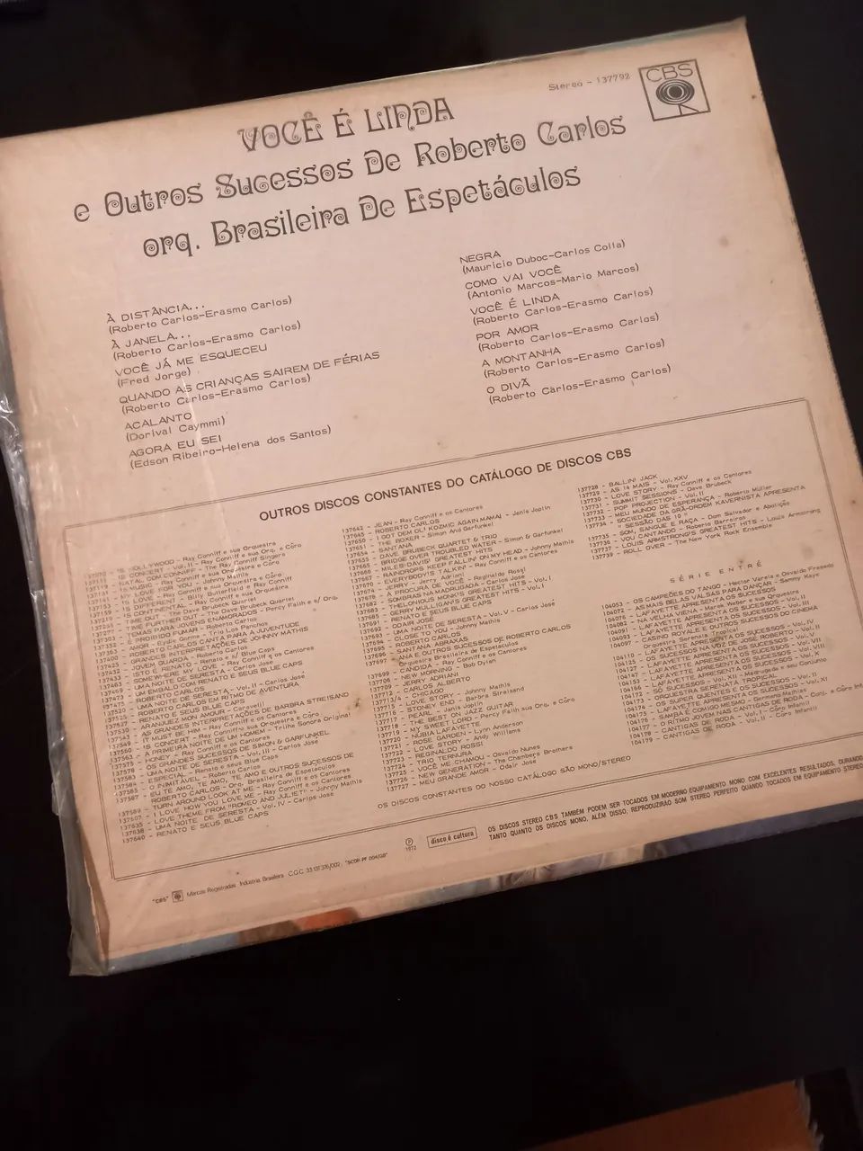 LP Você é Linda = Sucessos de Roberto Carlos - Foto 2