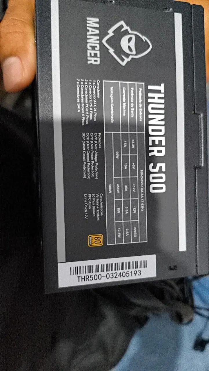 Fonte Mancer Thunder 500w - Foto 3