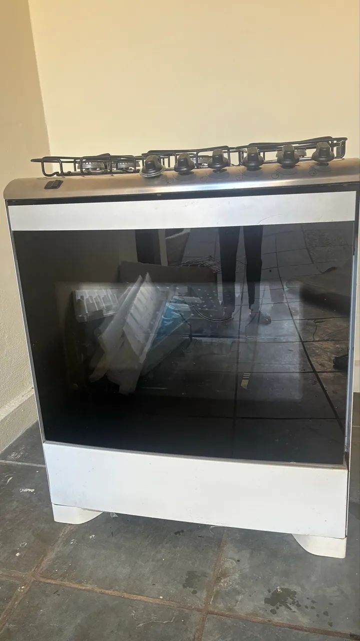 Fogão 5 bocas Electrolux Inox Branco Efficient FE5IW - Foto 2