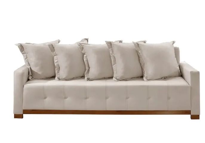 SOFÁ CAMA ATLANTIS 210CM 4 LUGARES COM 5 ALMOFADAS - Foto 3