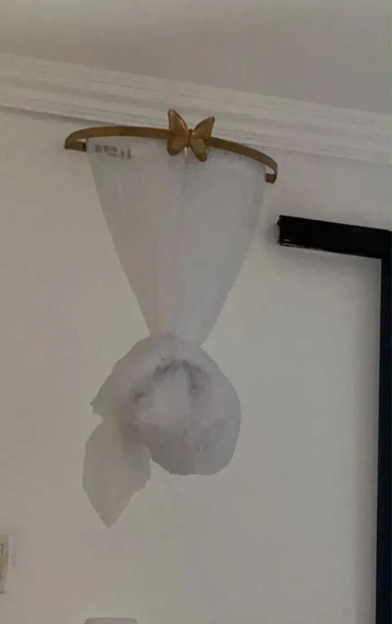 Berço de madeira + dossel de borboleta e mosqueteiro  - Foto 3