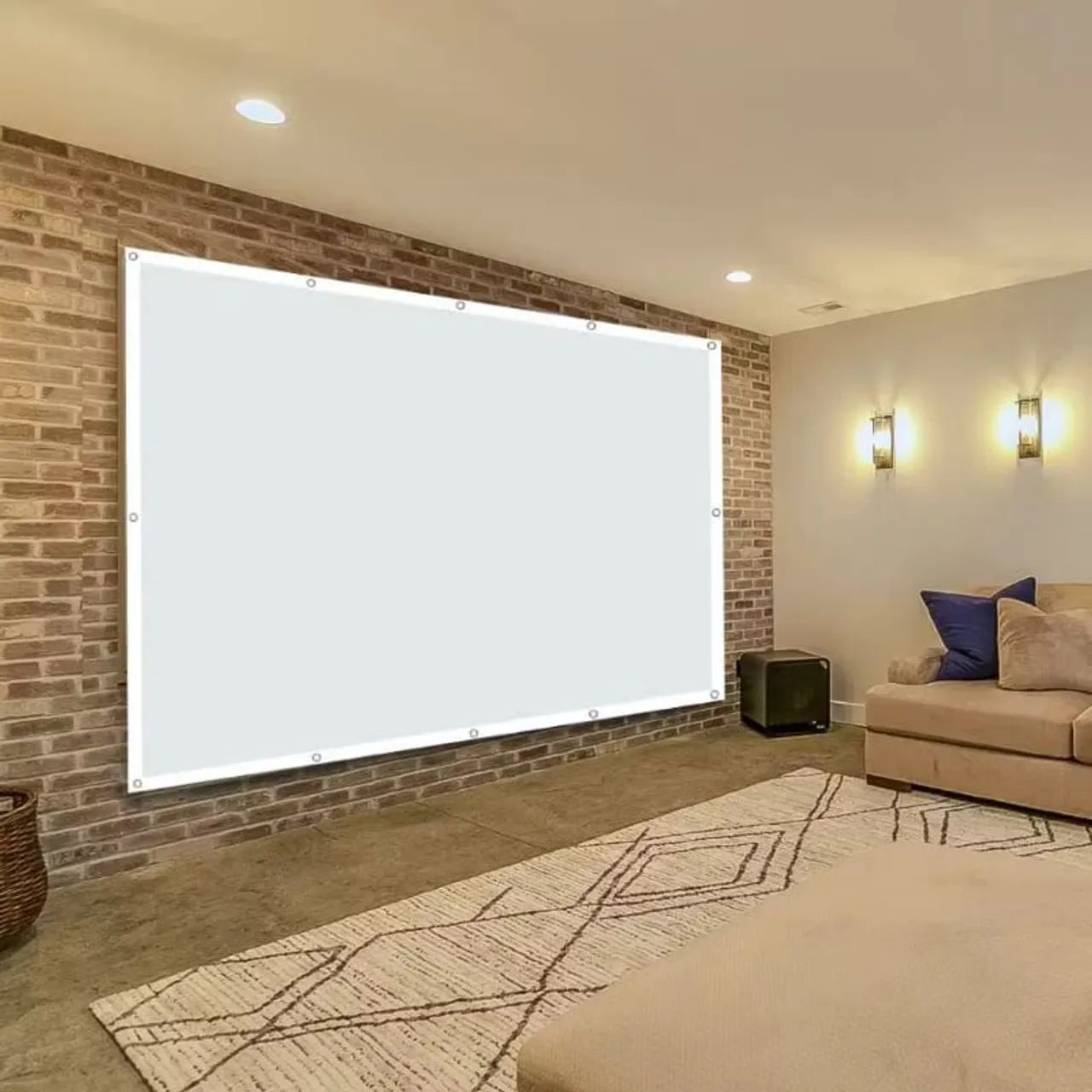 TELÃO 4K COM 100 POLEGADAS SERVE PRA QUALQUER TIPO DE PROJETOR IDEAL PARA O HY300 E HY320 