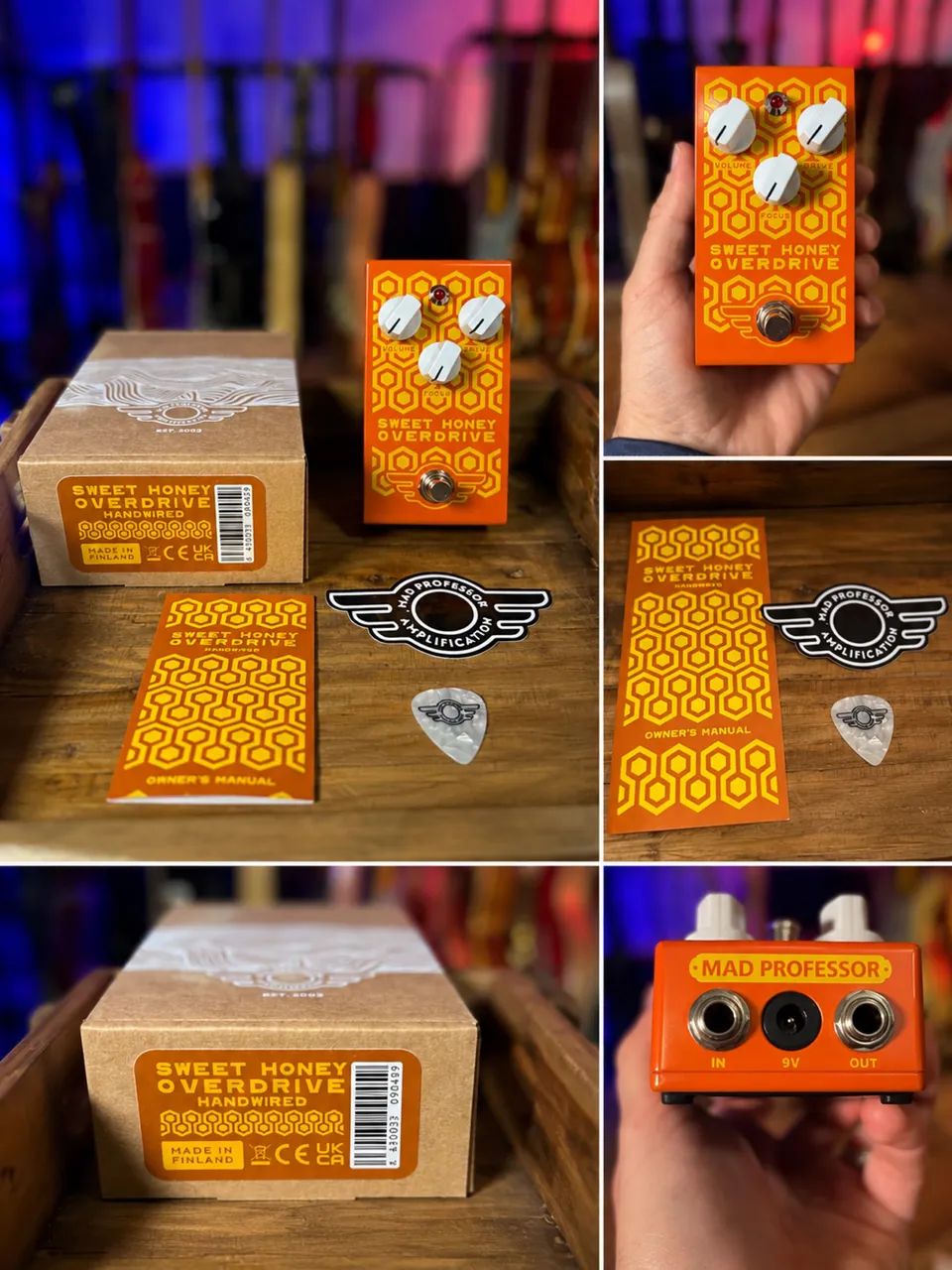 Pedal MAD PROFESSOR SWEET HONEY OVERDRIVE HANDWIRED - Instrumentos