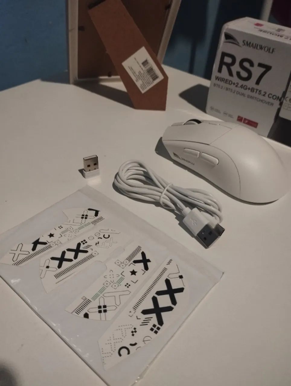 mouse gamer branco - para jogos competitivos - Foto 4