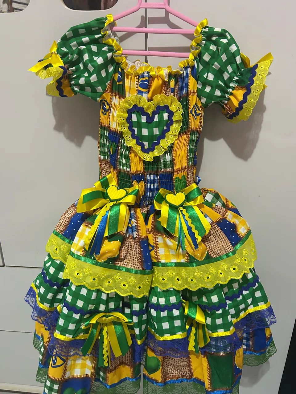 Vestido junino infantil 