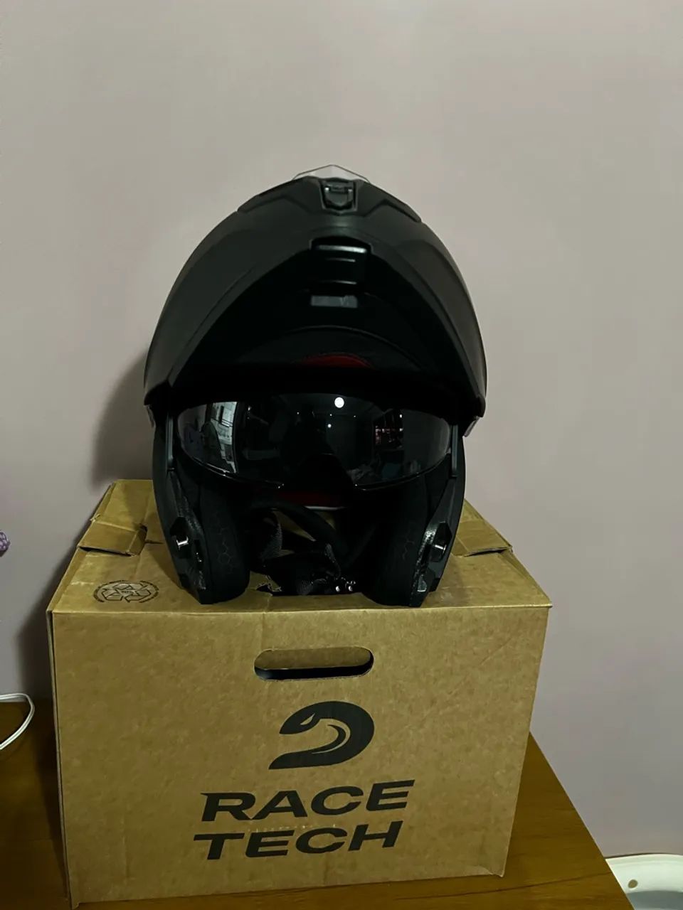 CAPACETE RACE TECH ARTICULADO  - Foto 3