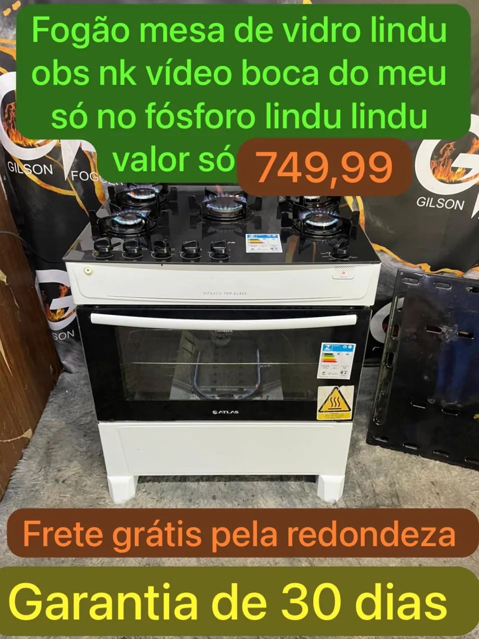 Fogão mesa de vidro  - Foto 4