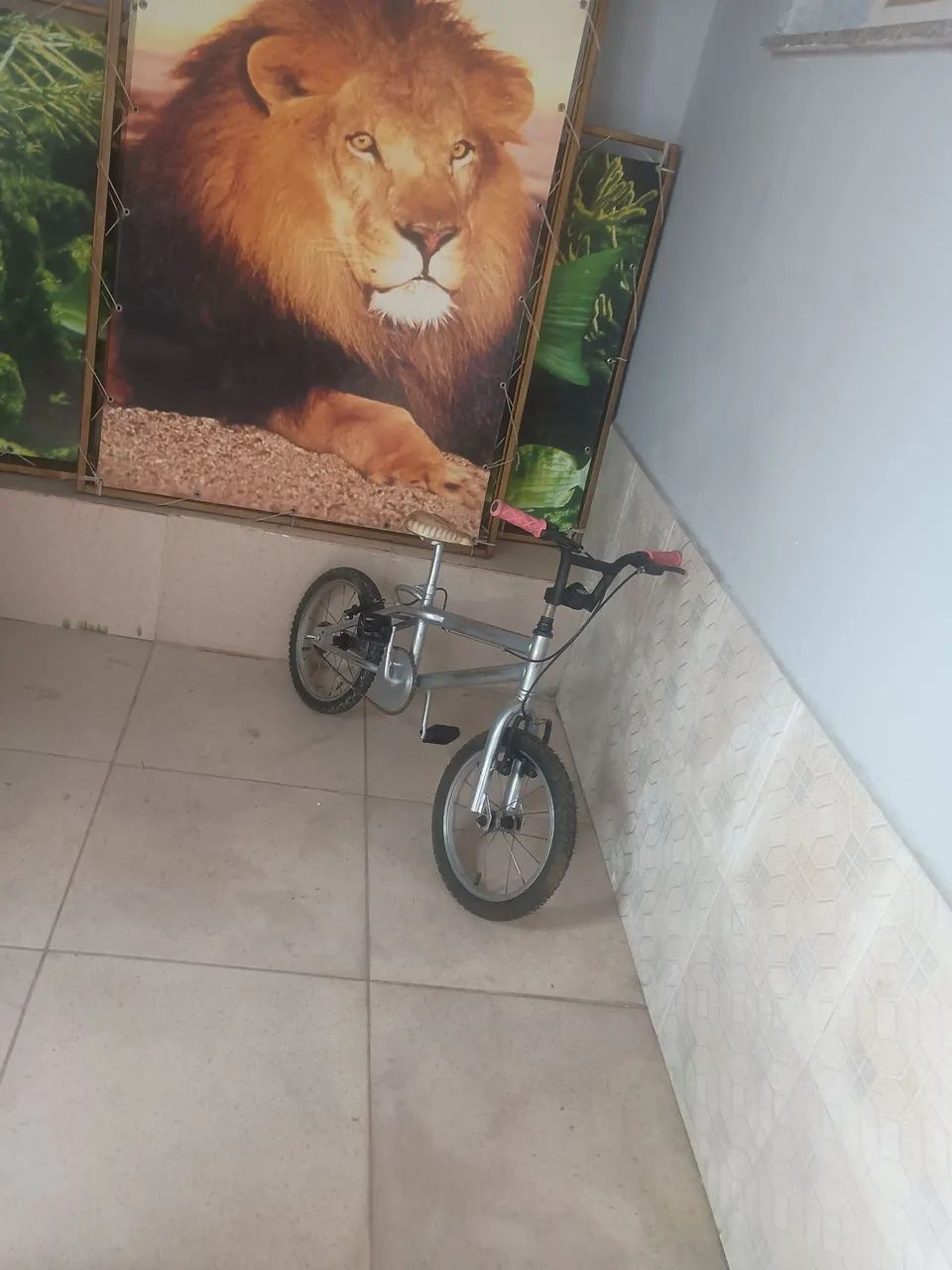 Bicicleta Caloi reforçada.