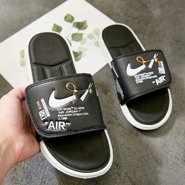 Chinelo Slide Papete Nike Jordan Off White - Foto 4