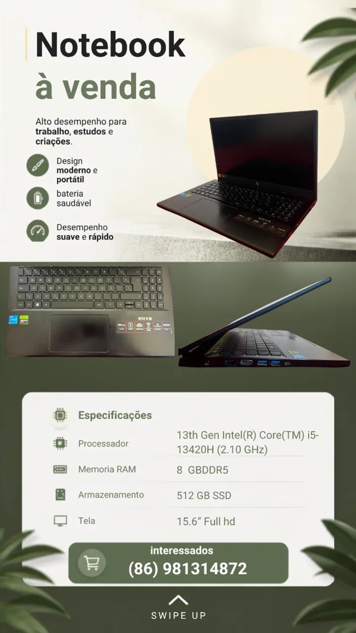 NOTEBOOK ACER NITRO V 15