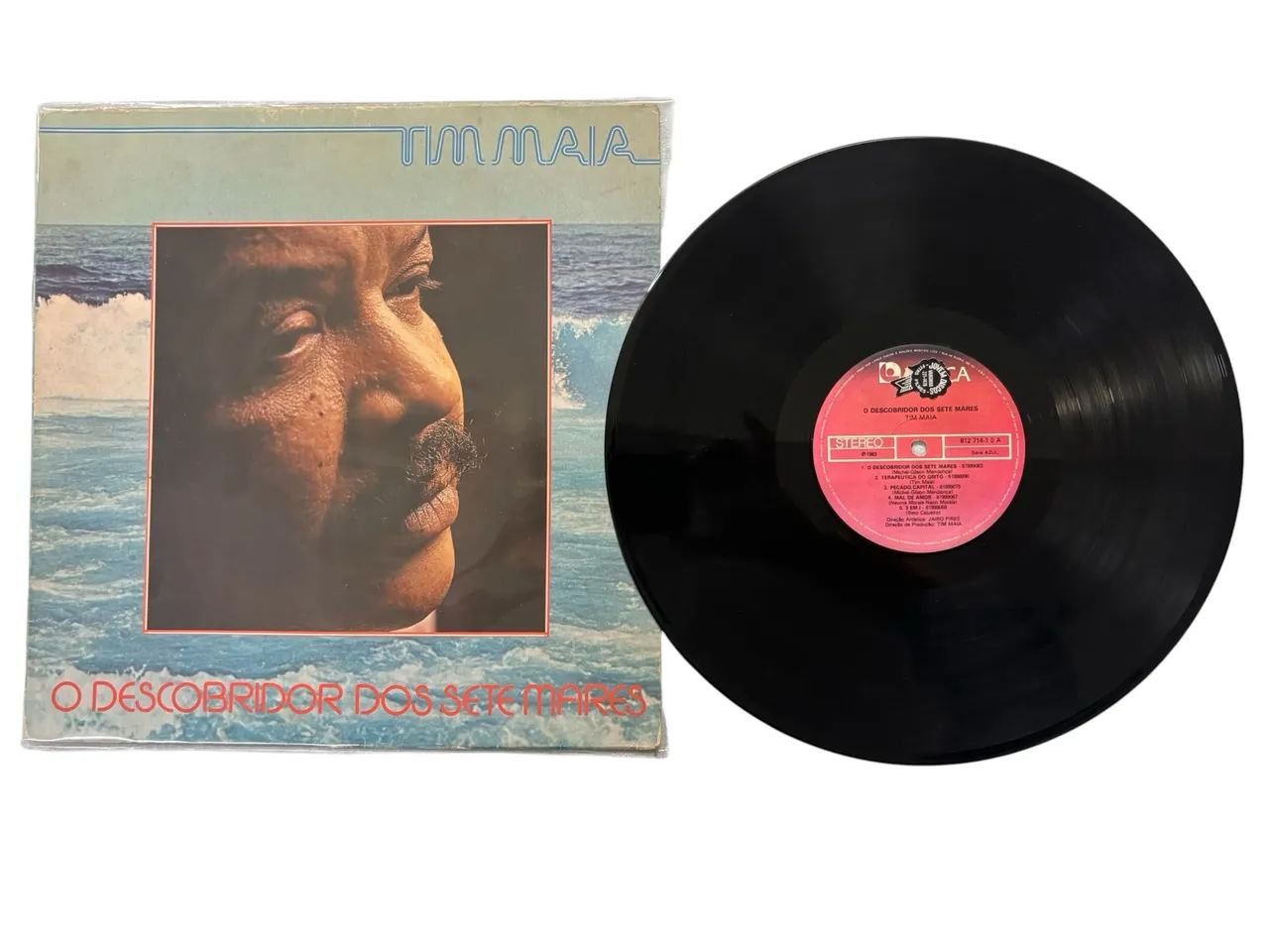 disco de vinil "O Descobridor dos Sete Mares"  Tim Maia 1983.