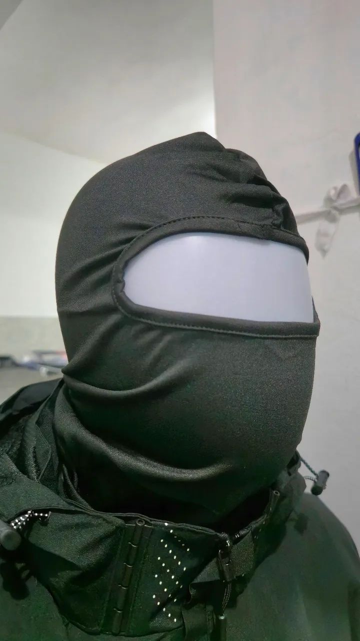 Touca Ninja e luva motoqueiro