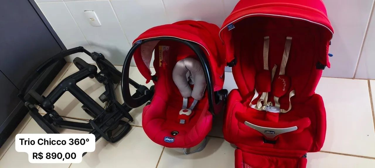 Trio carrinho bebê Chicco importado  - Foto 2