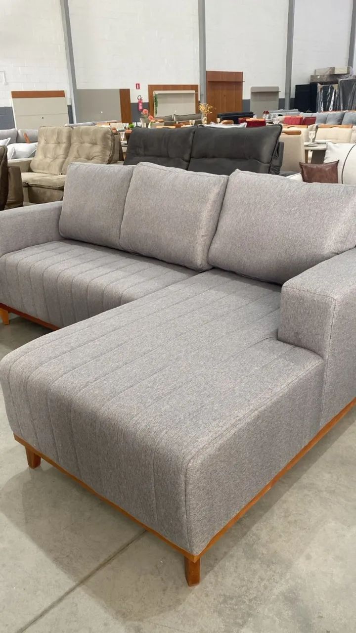 SOFA 3 LUGARES COM CHAISE 