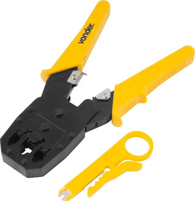 Alicate crimpador, RJ11/RJ12/RJ45, ACV 245, VONDER