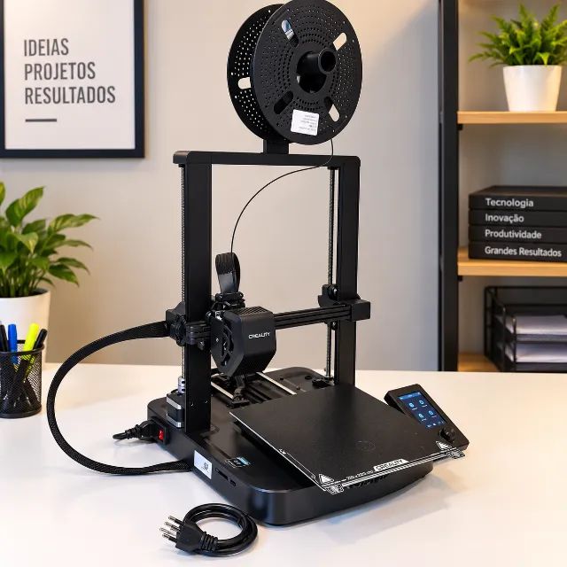 Impressora 3D Ender 3 V3 SE (Creality) + Brindes - Foto 3