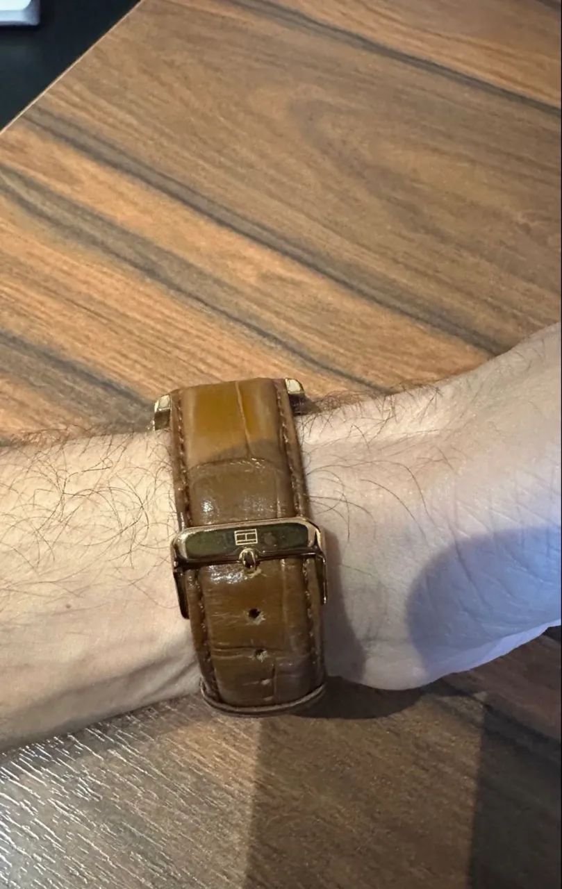 Relógio Masculino Tommy Hilfiger Original - Pulseira de Couro - Foto 2
