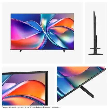 Smart TV Hisense 50 polegadas QLED 4K 50Q6QV com Dolby Vision Dolby Atmos HDR10 WiFi - Foto 4