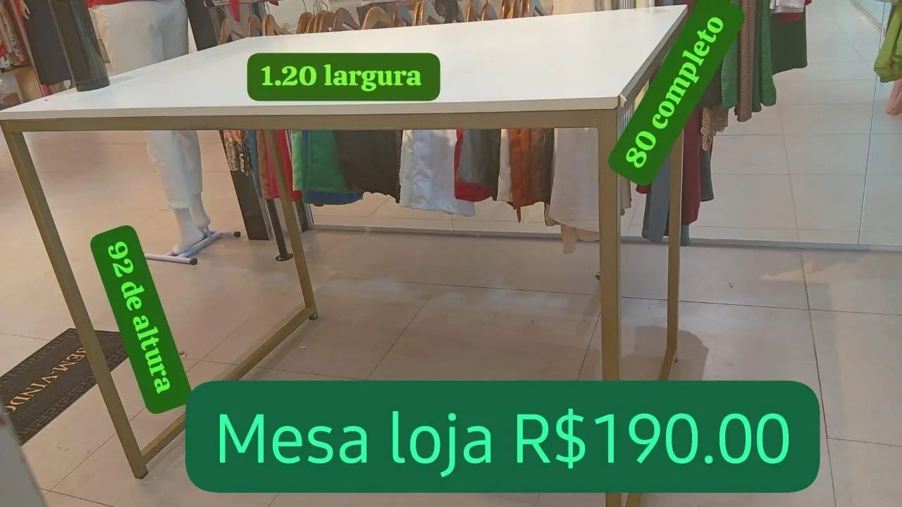 Mesa de suporte para loja 