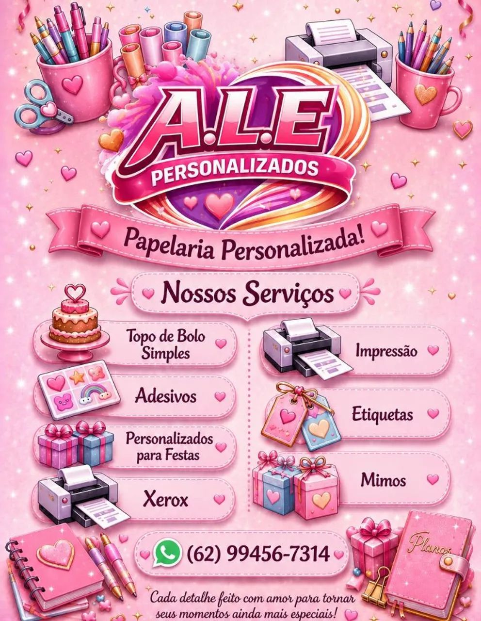  A.L.E Personalizados papelaria