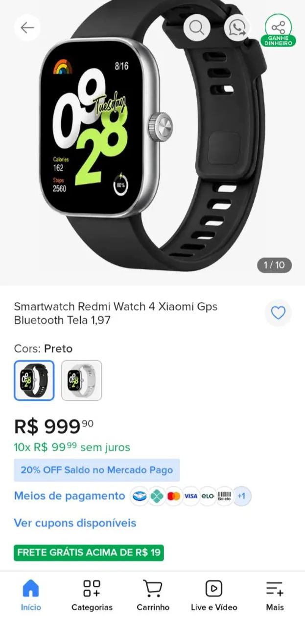 Relógio - Redmi Smartwatch 4 - Foto 5