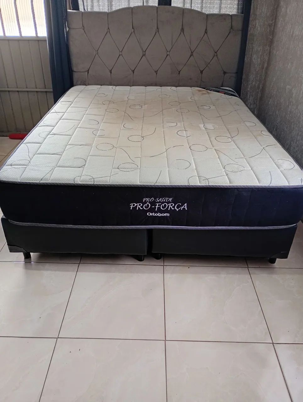 Cama box Queen 198x158 completa com cabeceira  - Foto 2