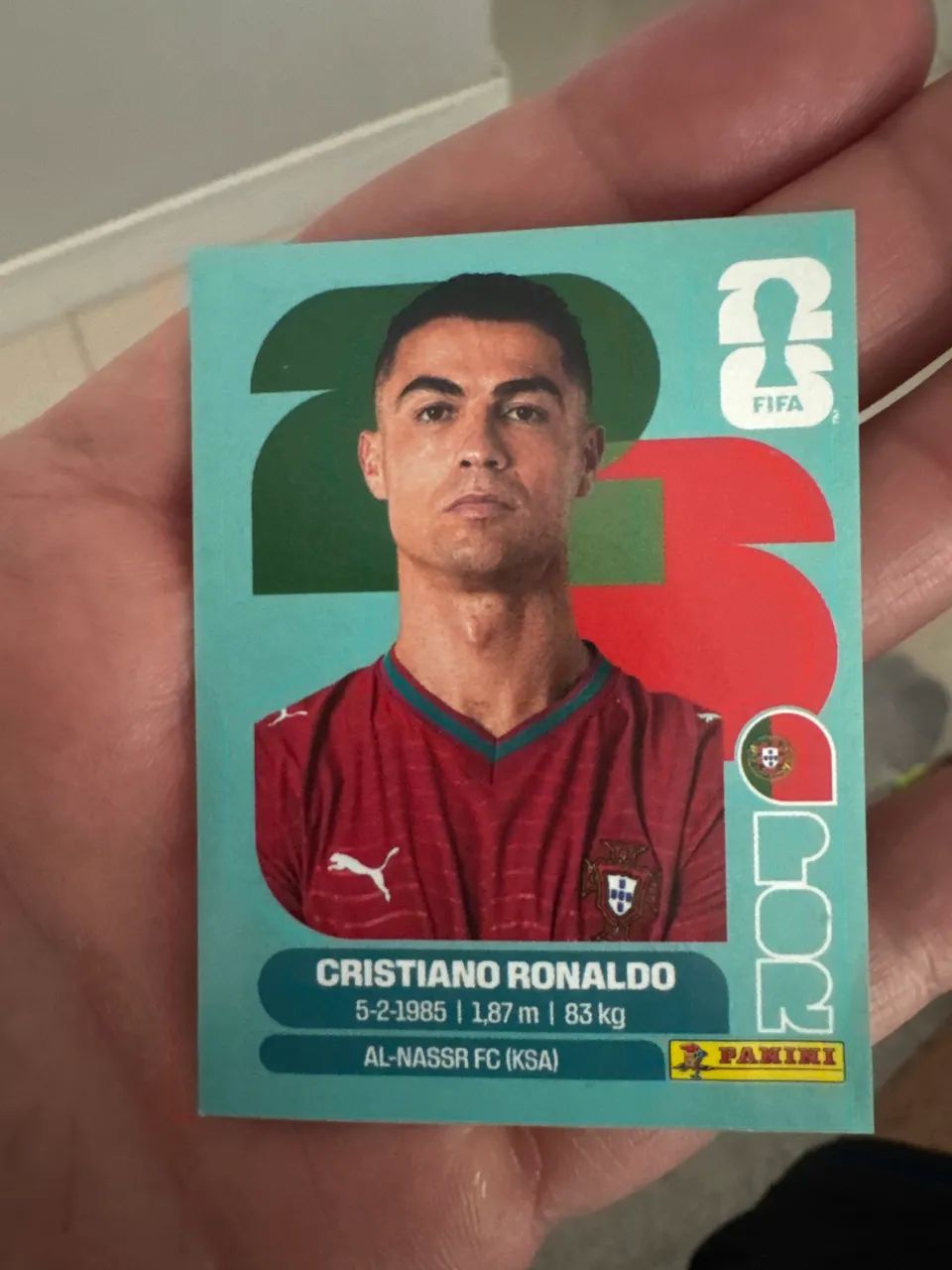 Figurinha Cristiano Ronaldo POR15